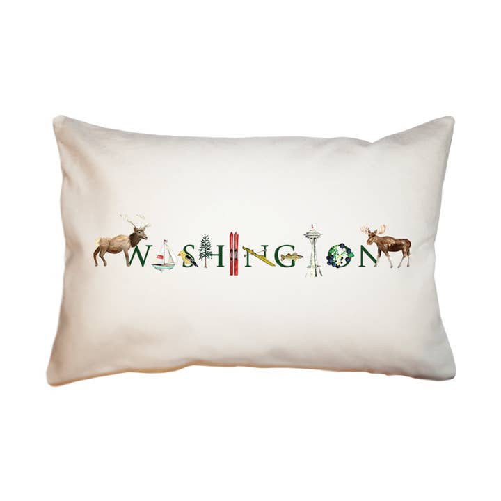 Grand coussin rectangulaire Washington pour la vente par Tina Labadini Designs