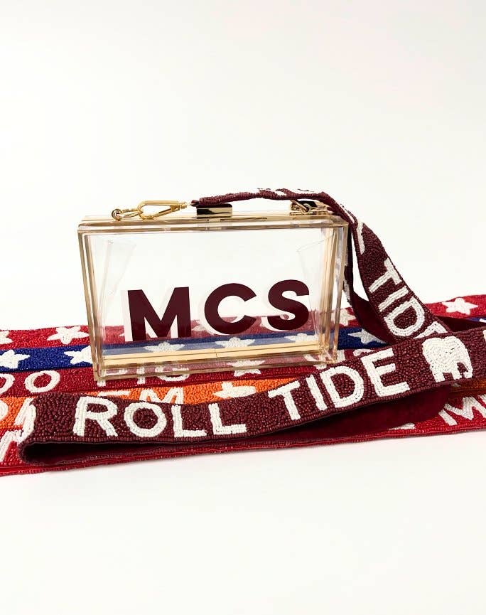 Sprinkled With Pink - Wholesale Bag Strap - Women's - Beaded Gameday Strap3