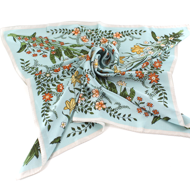 Pretty Persuasions - Wholesale Scarf - Women's - S25095 Floral Square Scarf (28"x28")2