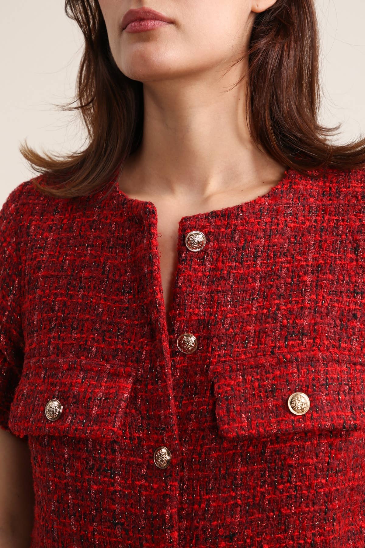 Daphnea - Wholesale Dress - Women's - 5651 TWEED DRESS5