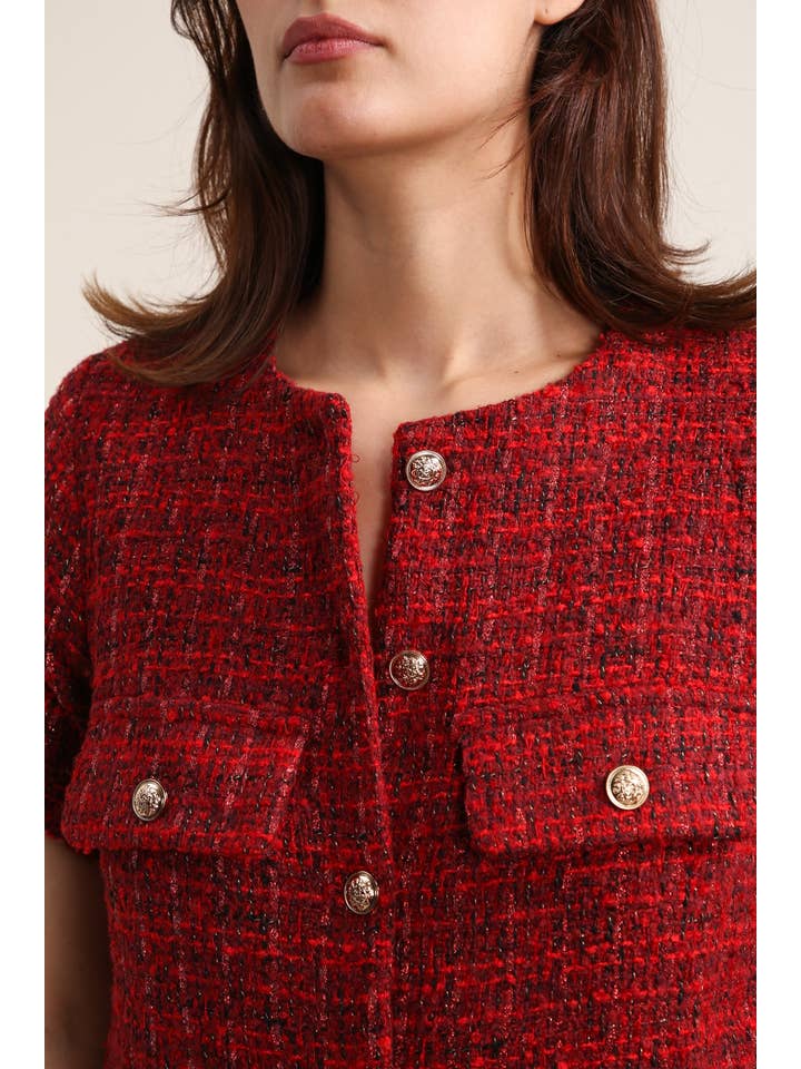 Daphnea - Vente Robe – femme - 5651 ROBE EN TWEED 5