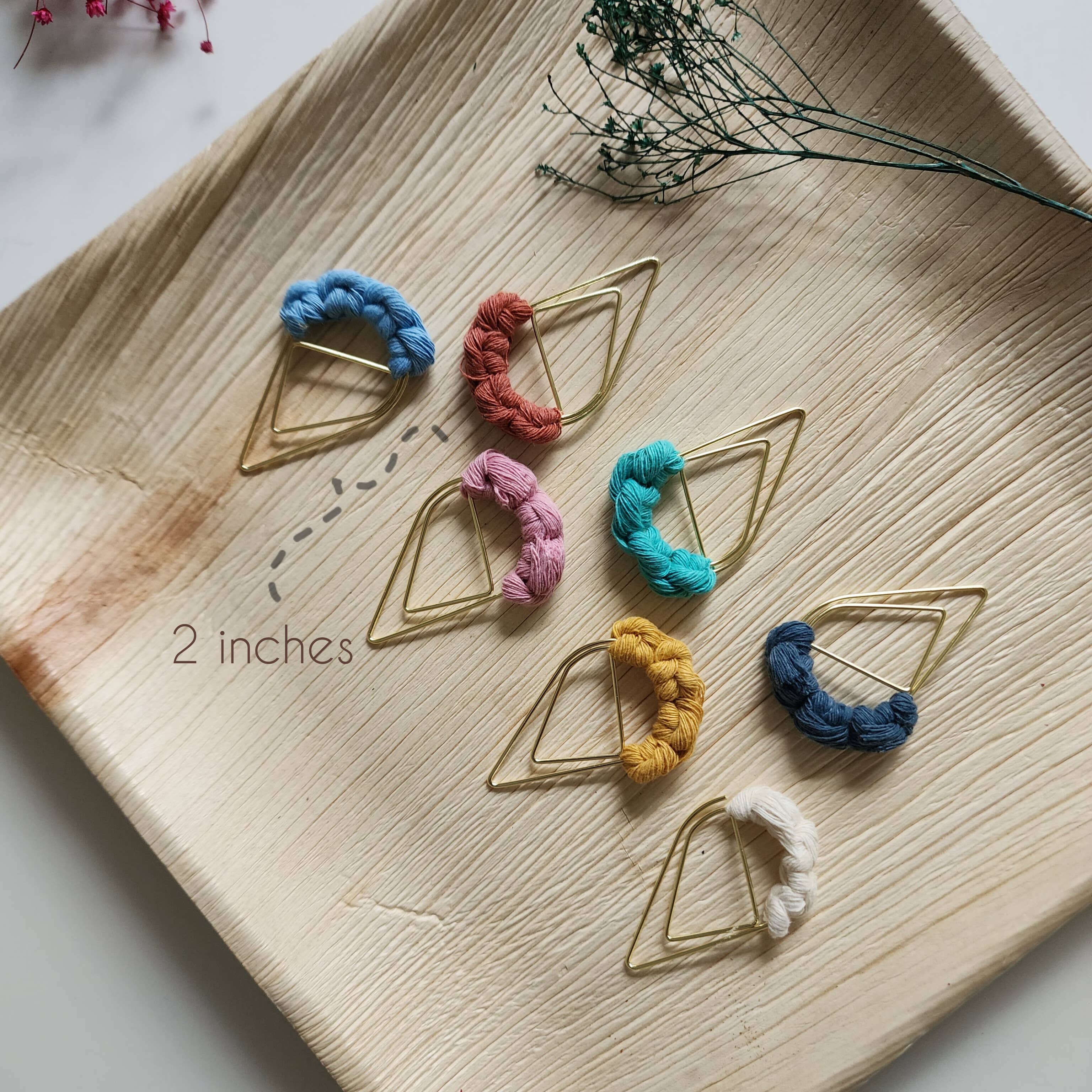 Handmade By Uruba – wholesale Bokmärke – Minimalistisk färgglad bokmärkescharm, handgjord boktillbehör7