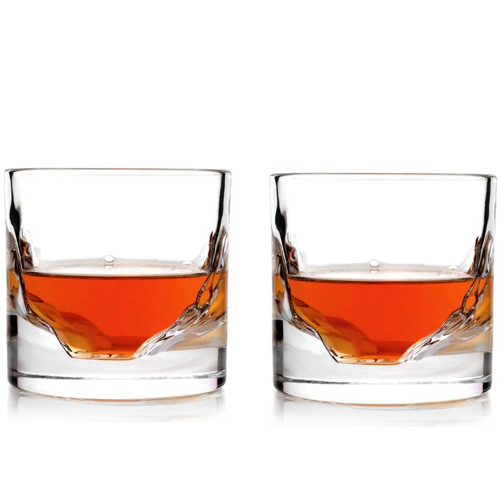 Viva | Espro | Liiton - Wholesale Cocktail/Liquor Glass - Grand Canyon - 2-Piece Crystal Bourbon Whiskey Glass Set
