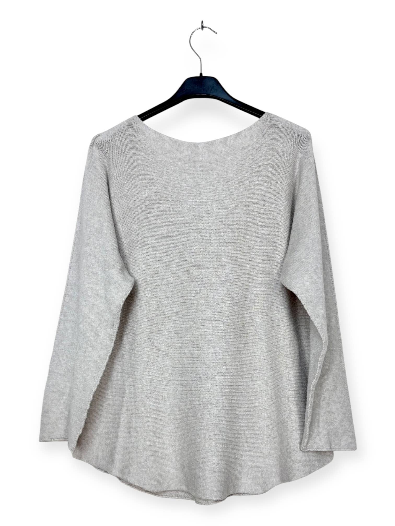 Lucky Nana - Wholesale Knit Sweater - Women's - AH 3165 - V-Neck Sweater with Bohemian Flocking12