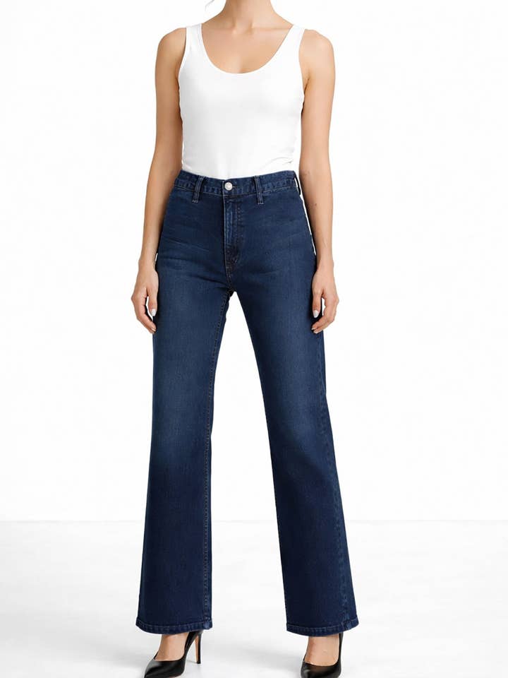 Vanessa Mid Rise Wide Leg Trouser - Soho for wholesale by Noend Denim