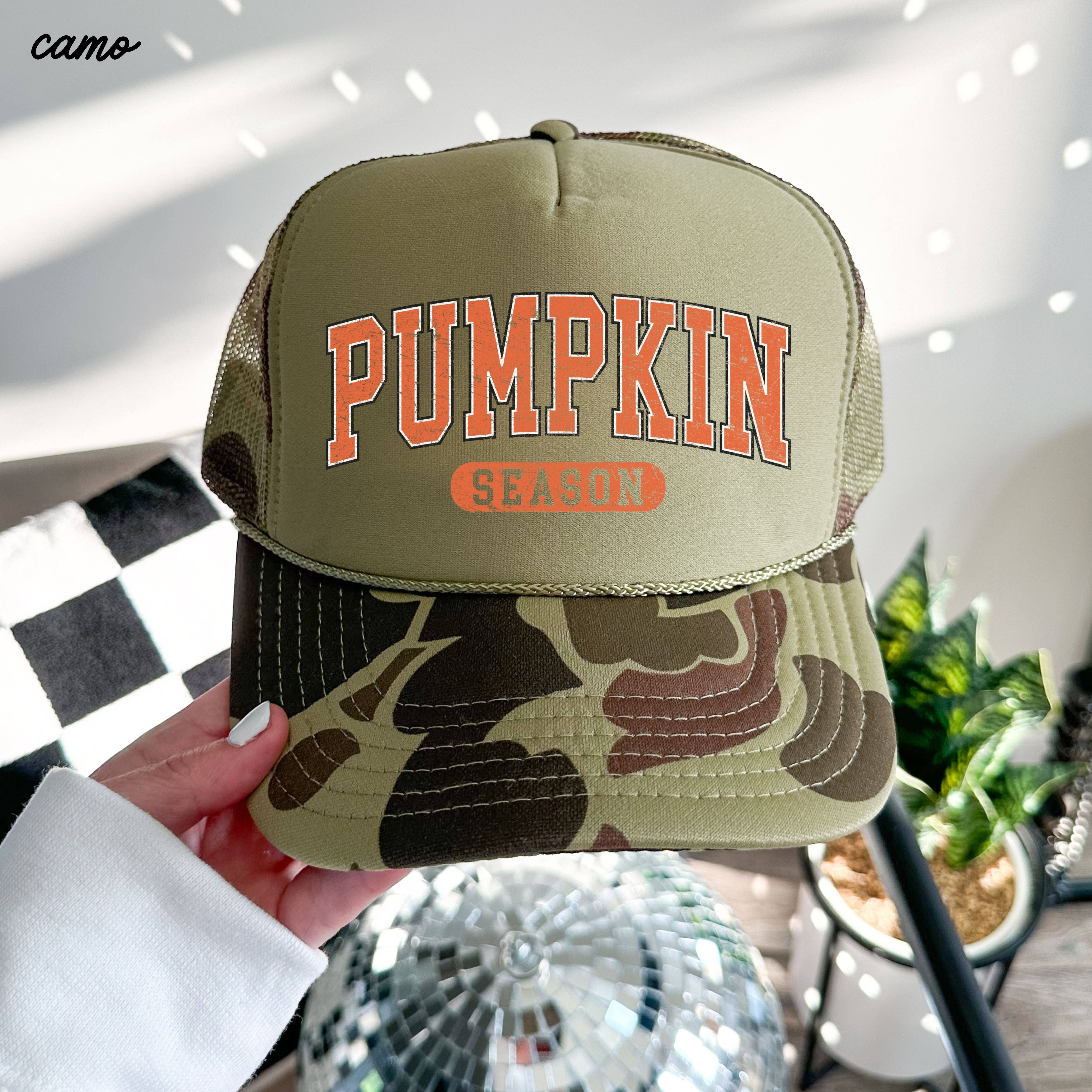 Chloe Vs Tank - Vente Casquette de camionneur – femme - Casquette de camionneur saison des citrouilles *6 couleurs5