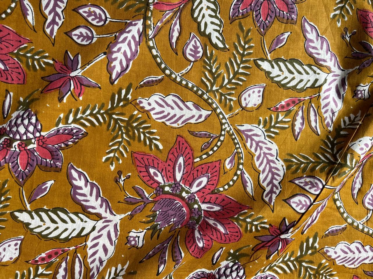 Bhawana Handicrafts - Wholesale Fabric Paint - Amazing Block Print Fabric Floral Print Fabric Dress Making 1
