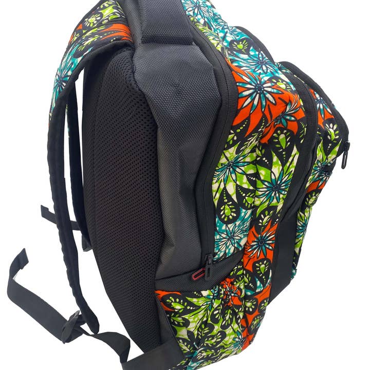 Satsuma Wholesale – wholesale Ryggsäck - Dam – Ryggsäck med afrikanskt tryck | Laptopväska