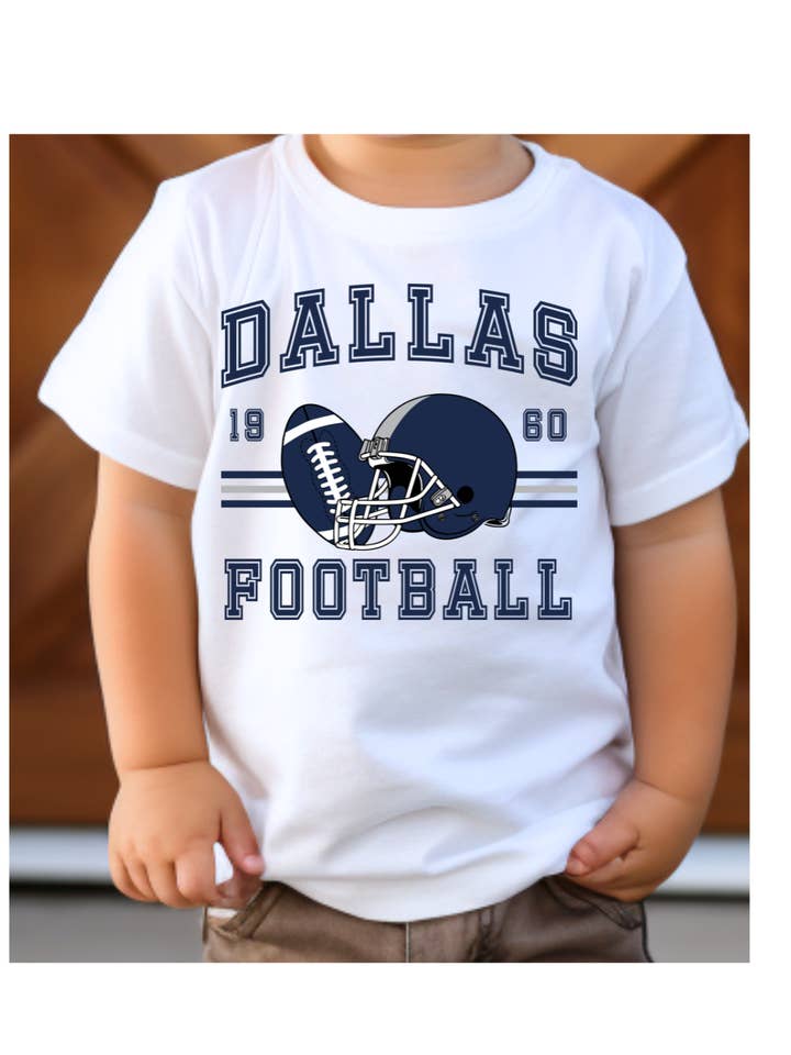 Vintage dallas football kids tee for wholesale by Tiny trendz teez
