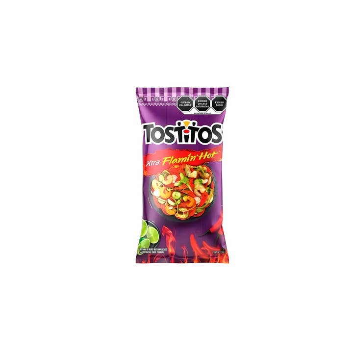 Fizz and Sweets Wholesale - Wholesale Chips - Sabritas Tostitos Flamin' Hot Mexican Chips (175g)