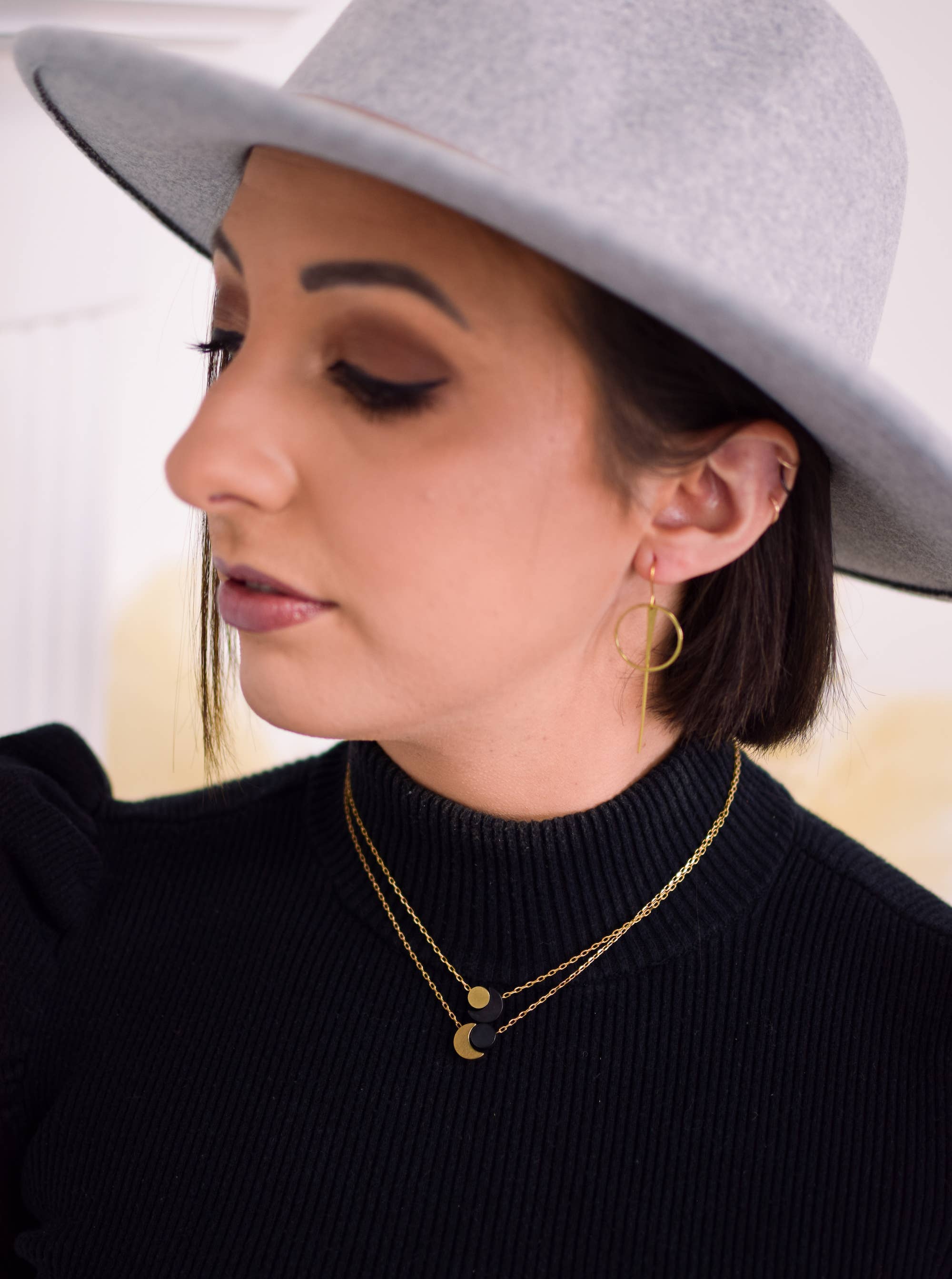 Ker-ij Jewelry – wholesale Hänge-/berlockhalsband – BFF Sun & Moon Halsband på kort3