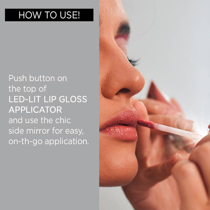 Pure Cosmetics - Wholesale Lip Gloss - Push Button Pure Illumination Light Up Lip Gloss