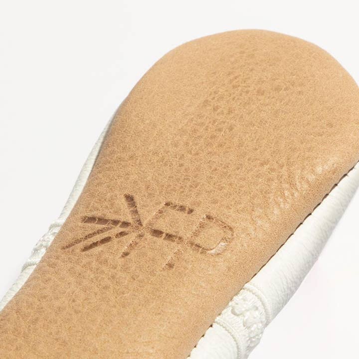 Freshly Picked - Wholesale Crib Shoes - Baby - Ivory Lace Ballet Slipper Baby Shoe3