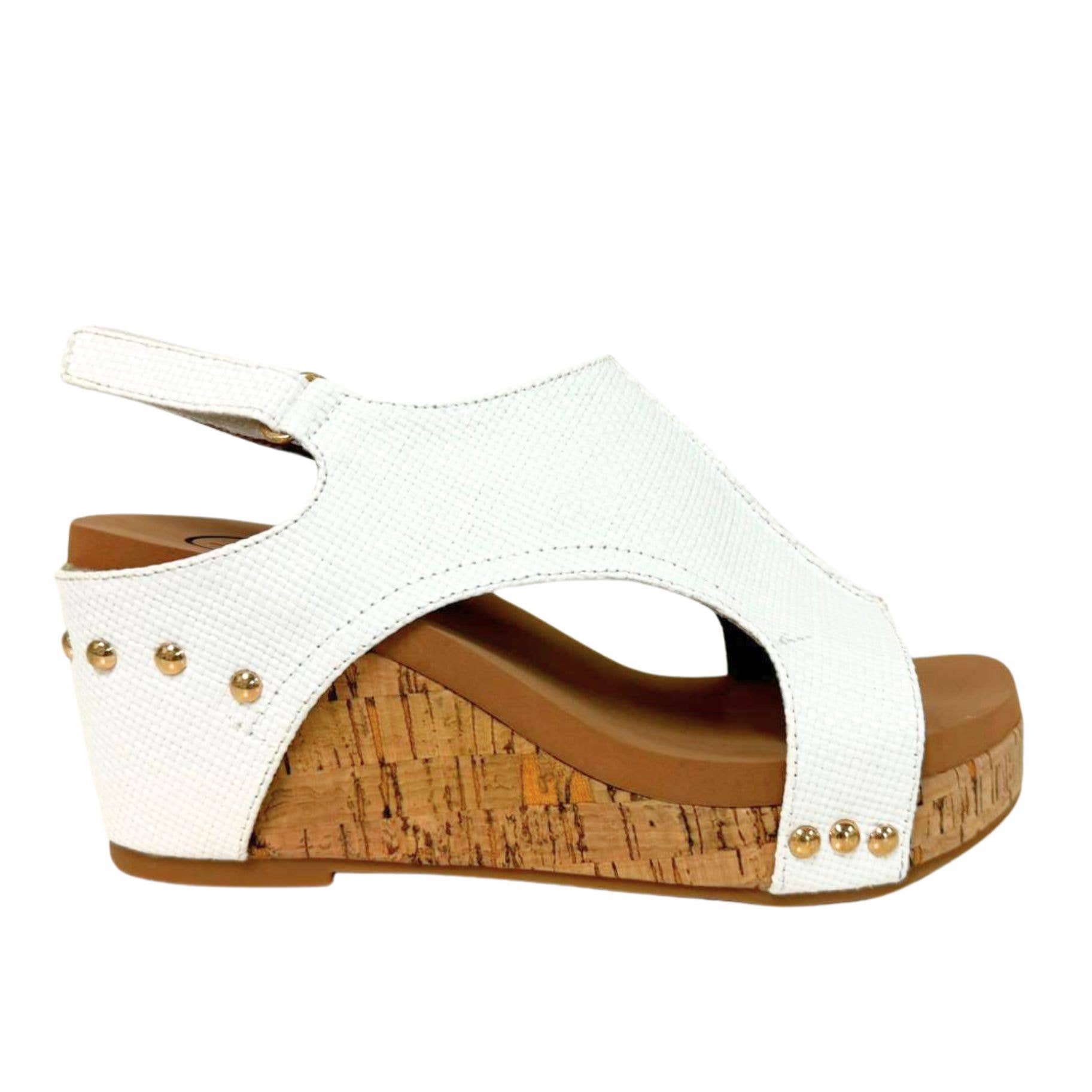 Maker's Shoes - Wholesale Wedges - Women's - HANNAH Peep Toe Cork Women Platform Sandal Velcro Slingback7