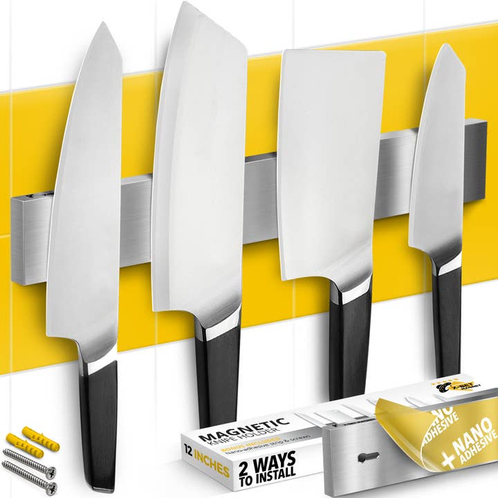 X-bet MAGNET - Wholesale Knife Storage - Knife Magnetic Strip 12" with Adhesive – Magnetic Knife Holder for Wall no Screws