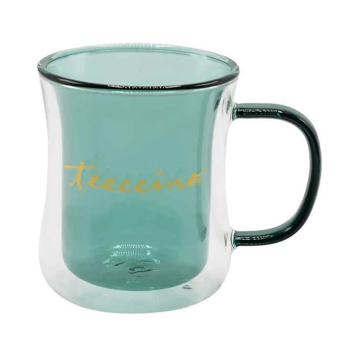 Tazza in vetro Teeccino Teal per la vendita all'ingrosso da parte di Teeccino