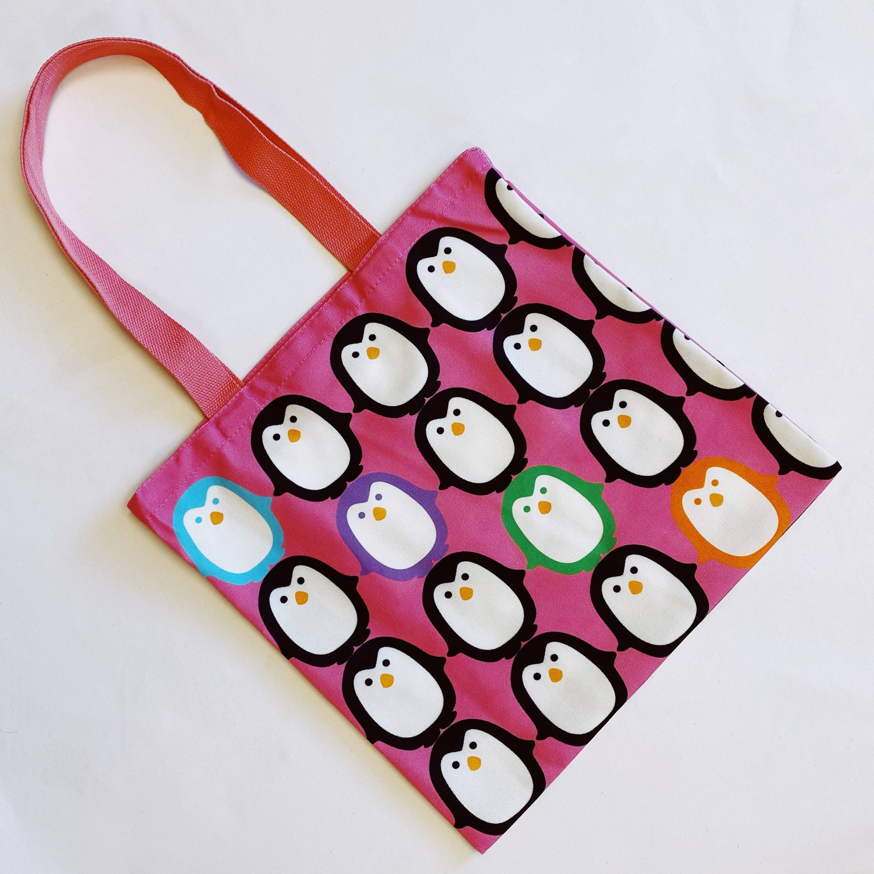 Ellison+Young - Wholesale Tote Bag - Women's - Let’s Hold Hands Penguin Canvas Tote5