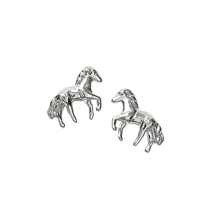 AWST Int'l  Sterling Silver Mini Horse Earrings for wholesale by JPC Equestrian