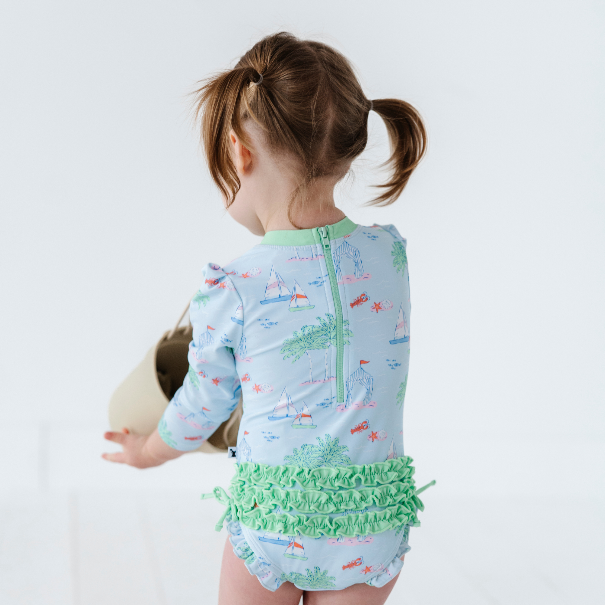 新品☆Mbeaute Fairy pearl ruffle swimsuit Fairy pearl ruffle