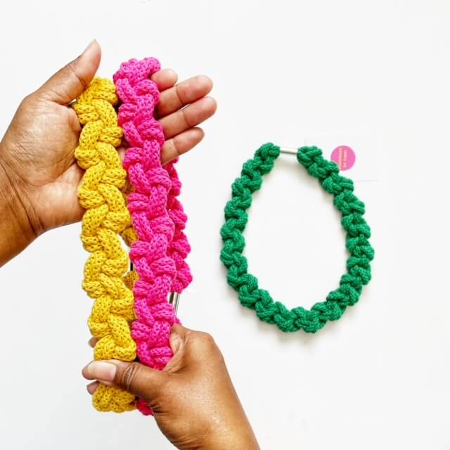 Handmade by Tinni - Wholesale Woven Necklace - The Lilly Necklace - Organic Cotton Rope Necklaces