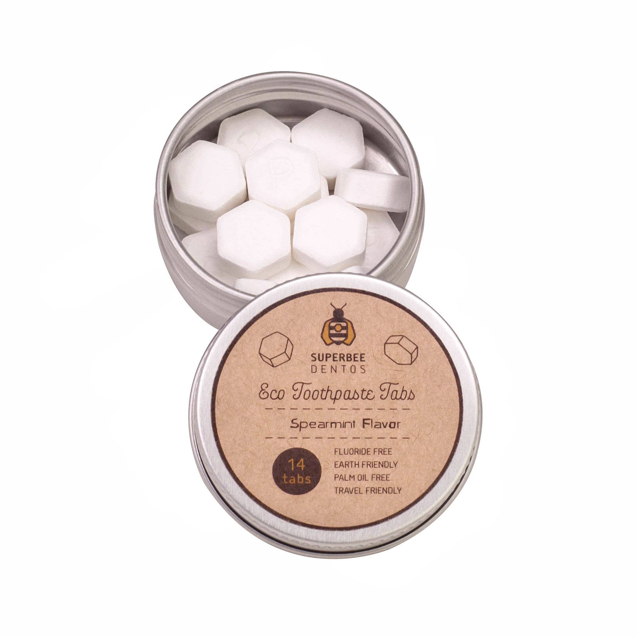 SuperBee - Eco Living Made Easy - Wholesale Toothpaste - Case of 36 Dentos – Eco Toothpaste Tabs 14 Tablets1