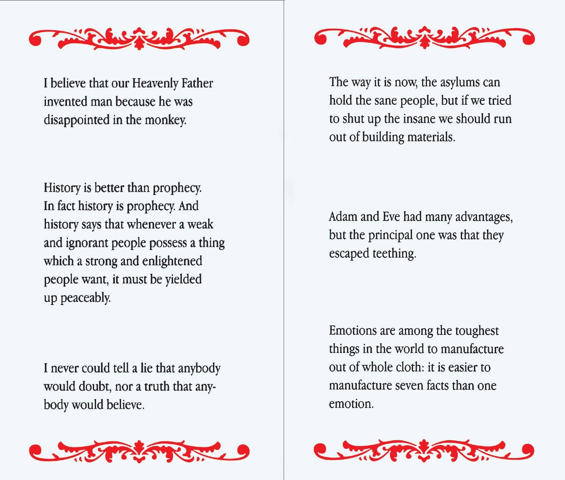 Peter Pauper Press - Wholesale Humor Book - Mark Twain: Wit And Wisecracks2