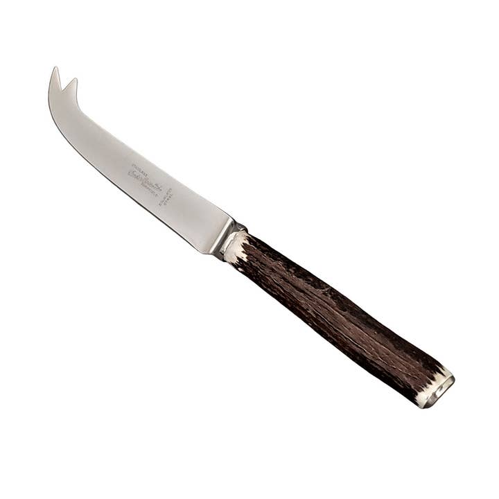 Antler Naturally Shed 8" Horn Handle Cheese Knife. SKU #: C370. for wholesale by Corbell Silver