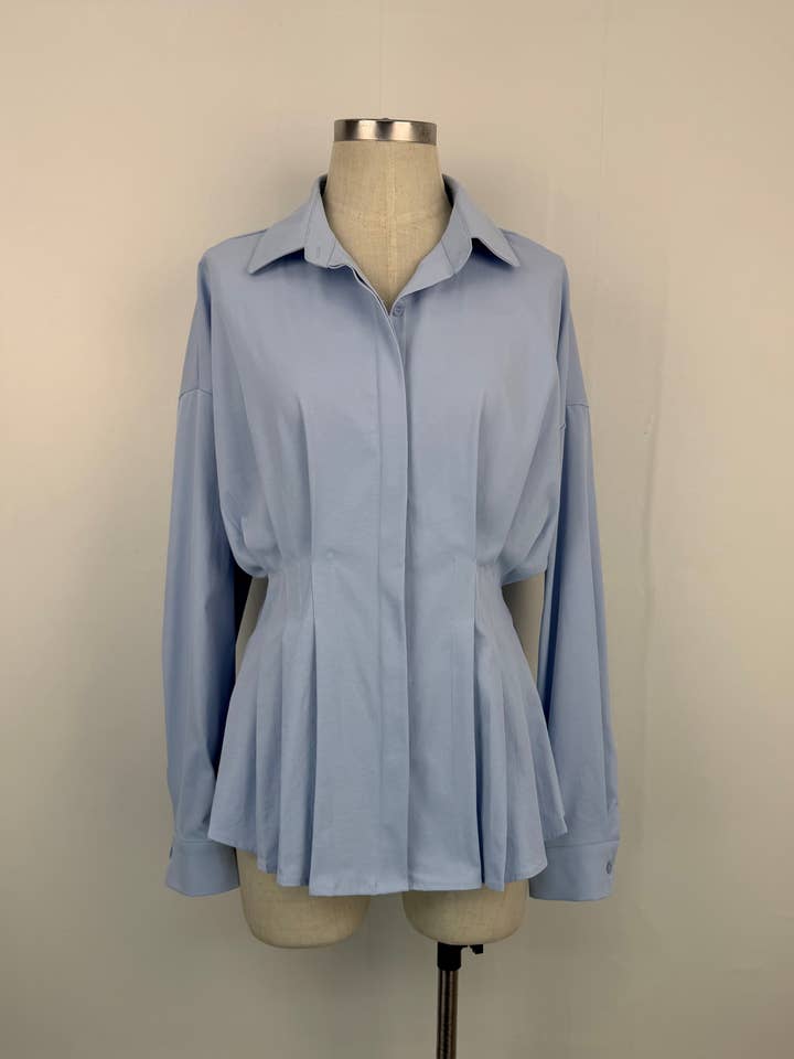 Camicia a tinta unita (05-3582) per la vendita all'ingrosso da parte di aikha