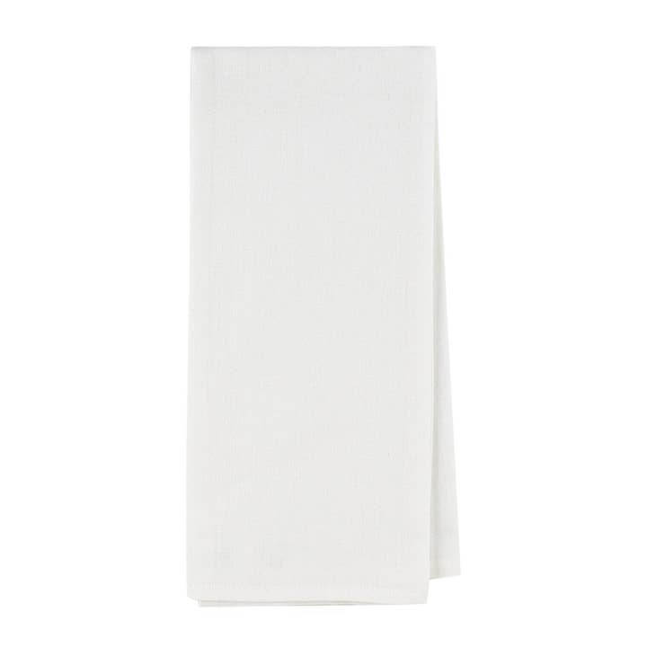 Deluxe Import Trading - Wholesale Cleaning Cloth - DISHTOWEL - 1 PIECE FLAT WAVE WHITE