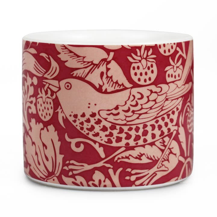 Half Moon Bay - Wholesale Plant Pot - Ceramic Pot (3.9") - ACS William Morris (Raspberry)0