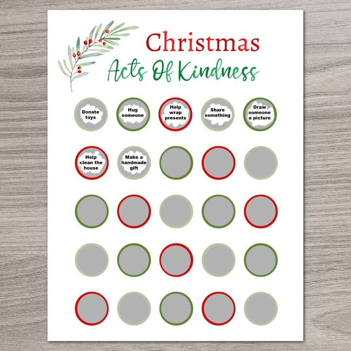 Scratch Away - Wholesale Advent Calendar - Scratch OFF Christmas Kindness Advent Calendar2