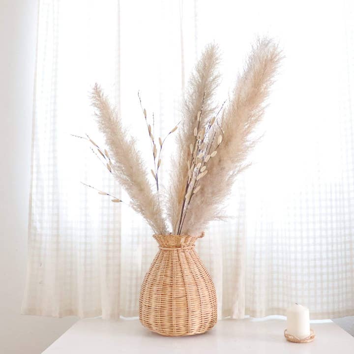 Thaihomeshop - Wholesale Vase - ARUDEE - Rattan Handwoven Vase