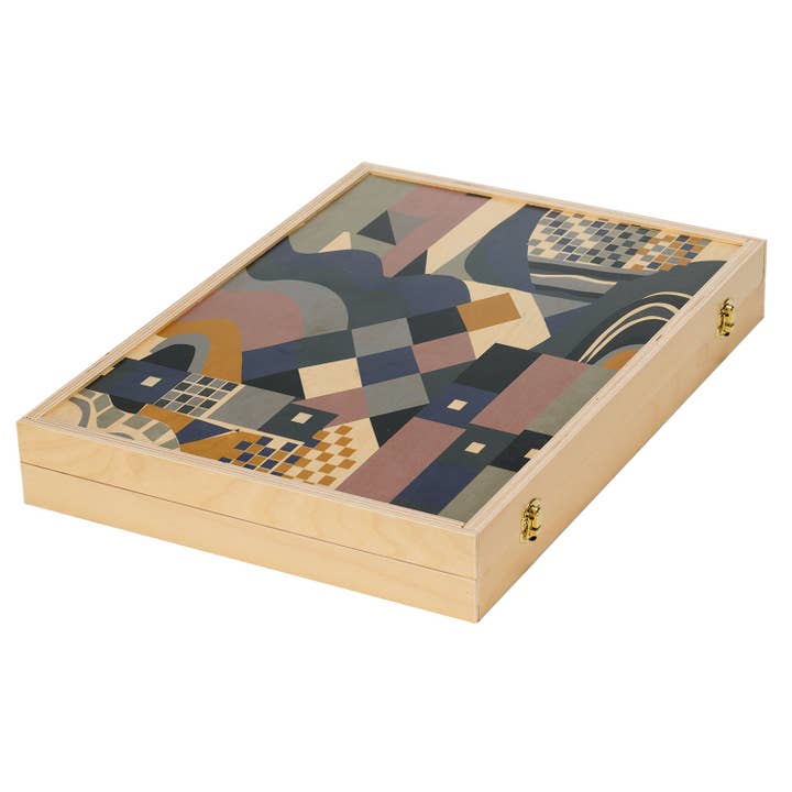 Wolfum Studio - Wholesale Board Game - Paloma Teal Tabletop Backgammon Set