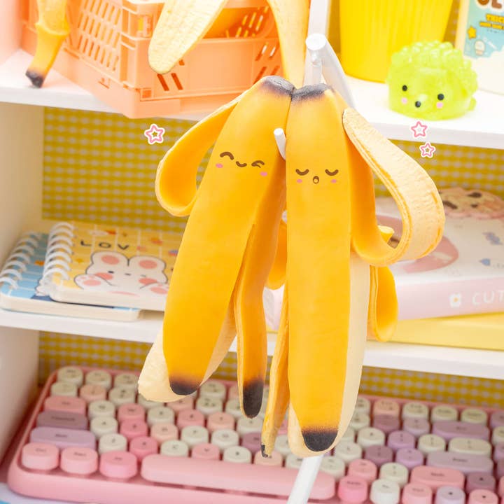 Kawaii Slime Company - Wholesale Squishy Toy - Kids & Baby - Peeling Banana Squishy Stress Toy (12pcs/case)