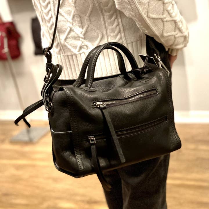 Carla Mancini - Wholesale Top Handle Bag - Women's - BRINKLEY Black