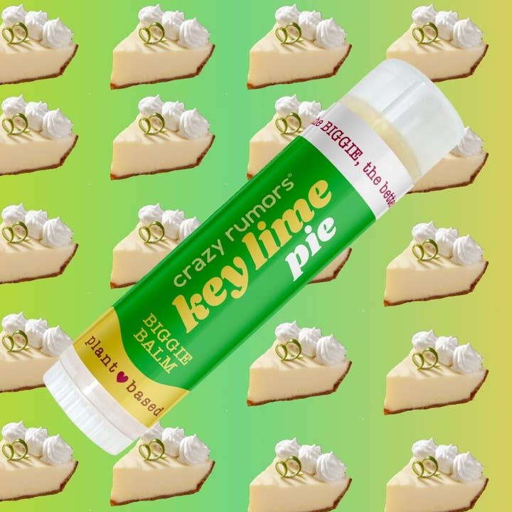 Crazy Rumors - Wholesale Lip Balm - All Natural, Vegan BIGGIE Key Lime Pie Lip Balm0