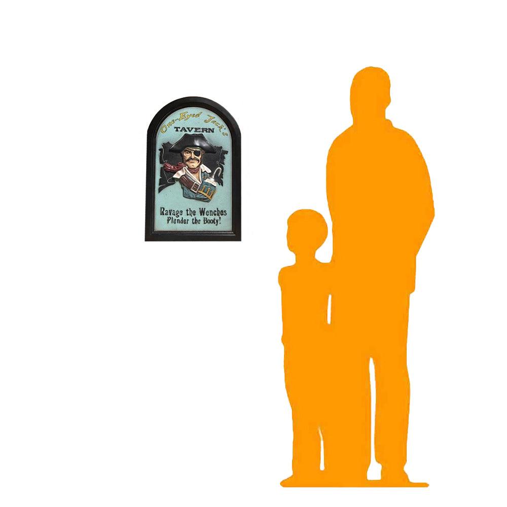 LM Treasures - Wholesale Sign - Pirate Wall Decor Jack's Tavern Sign Statue1