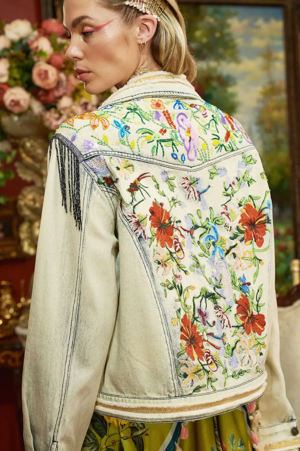 Country Queen Embellished Denim Jacket for wholesale on Faire19