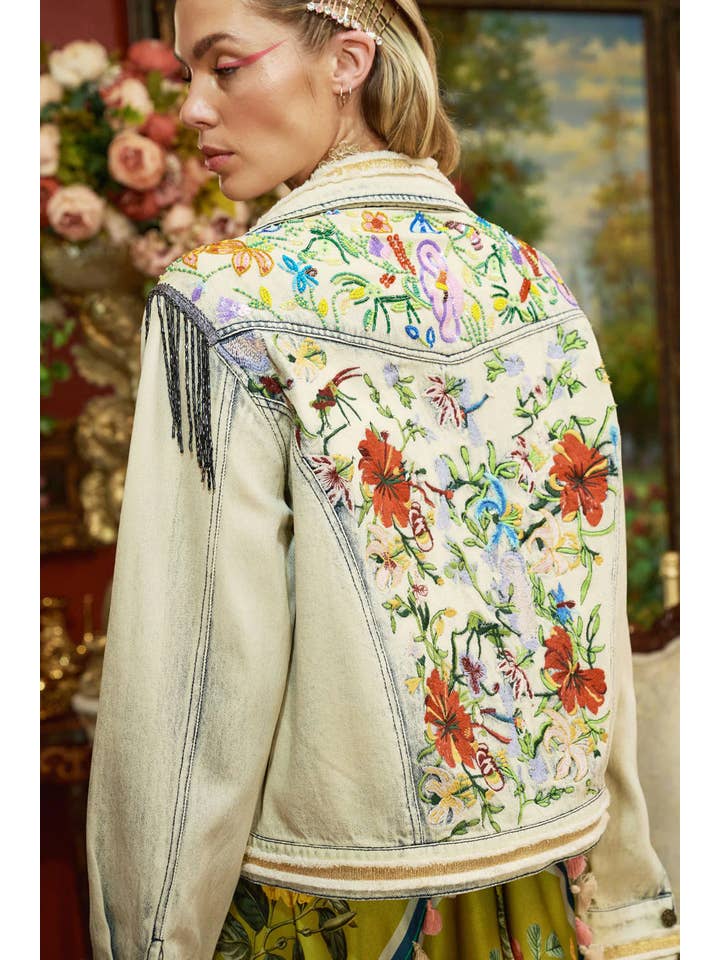 Country Queen Embellished Denim Jacket for wholesale on Faire19