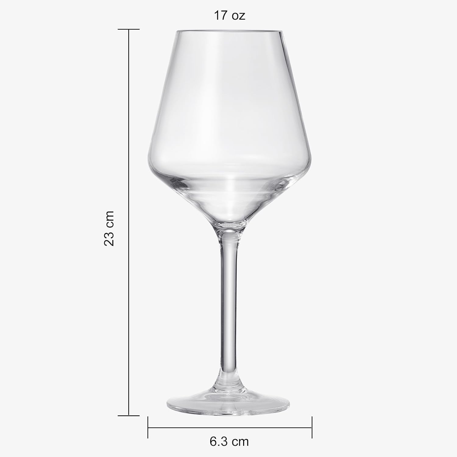 The Wine Savant /  Khen Glassware - Wholesale Wine Glass - Tritan Acrylic Floating Stemmed Wine Glasses Set of 66