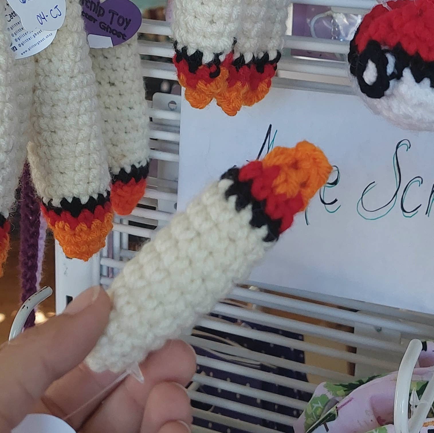 Glitter Ghost Clothing and Accessories – wholesale Pet toy – Cat – Mini Joint Catnip Toy - MADE TO ORDER2