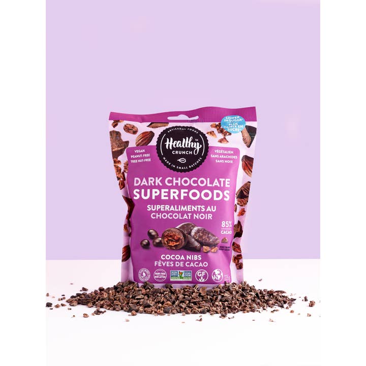 Healthy Crunch - Wholesale Chocolate-covered sweets - Cocoa Nibs Dark Chocolate Superfoods7