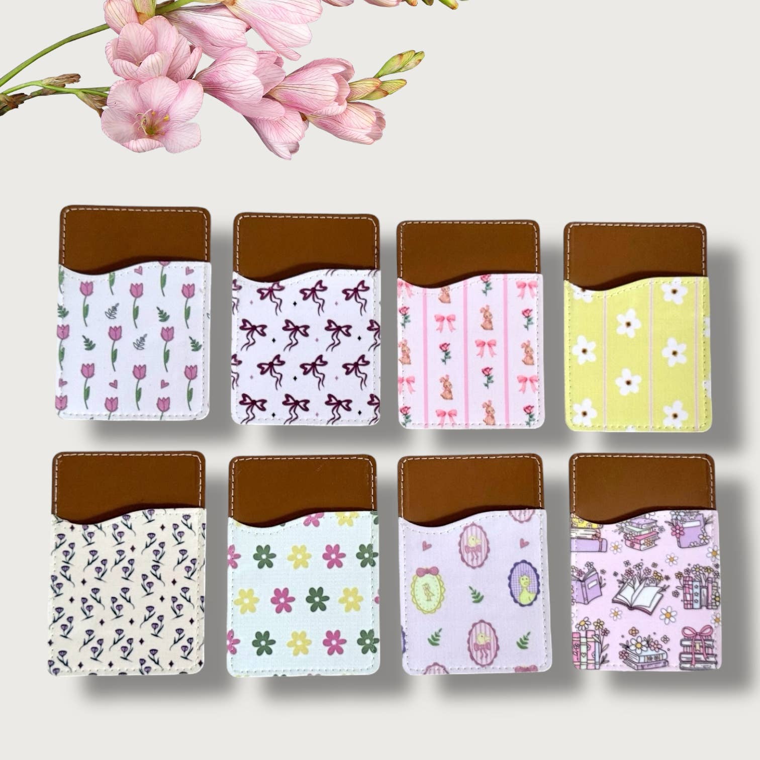 the cute cloud – wholesale Telefonplånbok - Dam – Färggrann telefonkorthållare i konstläder med 12 olika mönster14