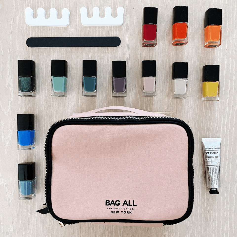 Bag-All - Wholesale Toiletry Bag - Women's - Double-Sided Makeup Case, Pink/Blush6