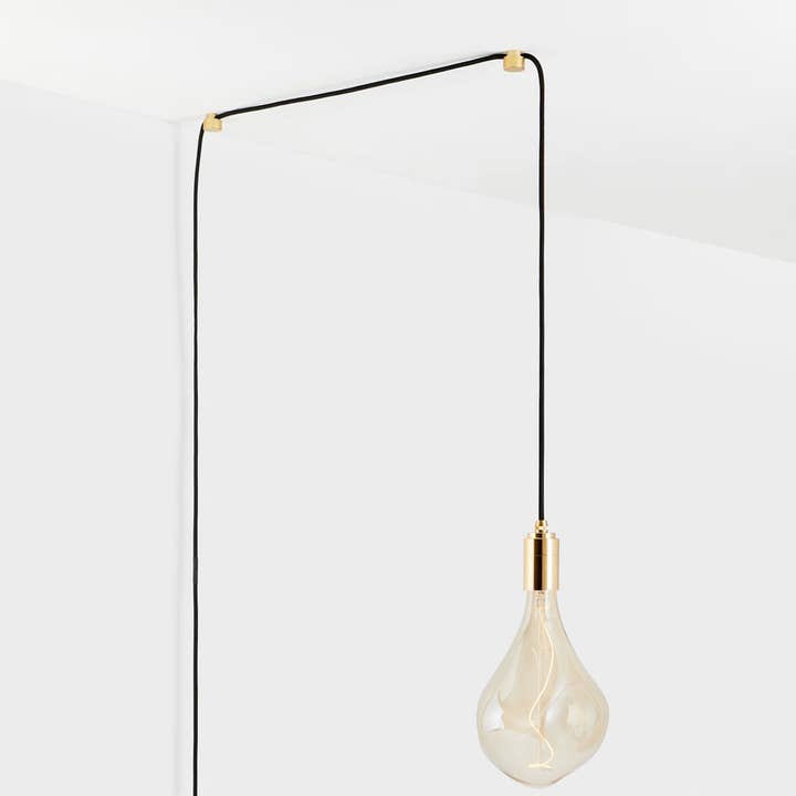 Voronoi III Plug-In Pendant in Brass for wholesale by Tala