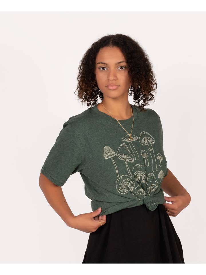 Soul Flower - Wholesale Screen Printed T-Shirt - Unisex - Mushrooms Recycled T-Shirt - Unisex - Souvenir Tees5