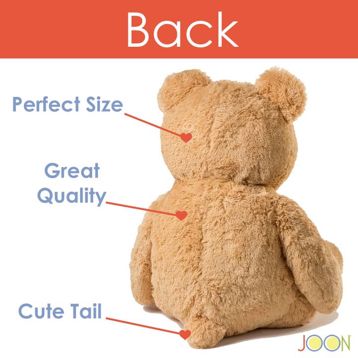 ShopBobbys - Wholesale Stuffed/Plush Toy - Kids & Baby - JOON Huge Teddy Bear With Ribbon, Tan