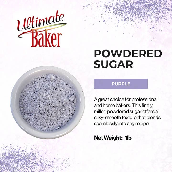 Ultimate Baker - Wholesale Sugar/Sweetener - Ultimate Baker Purple Powdered Sugar (1x1lb) 1