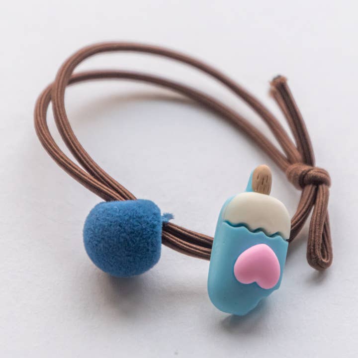 Haarband met popsicle and Ball Charms | Blauw voor wholesale door Tangle Shiny Stars