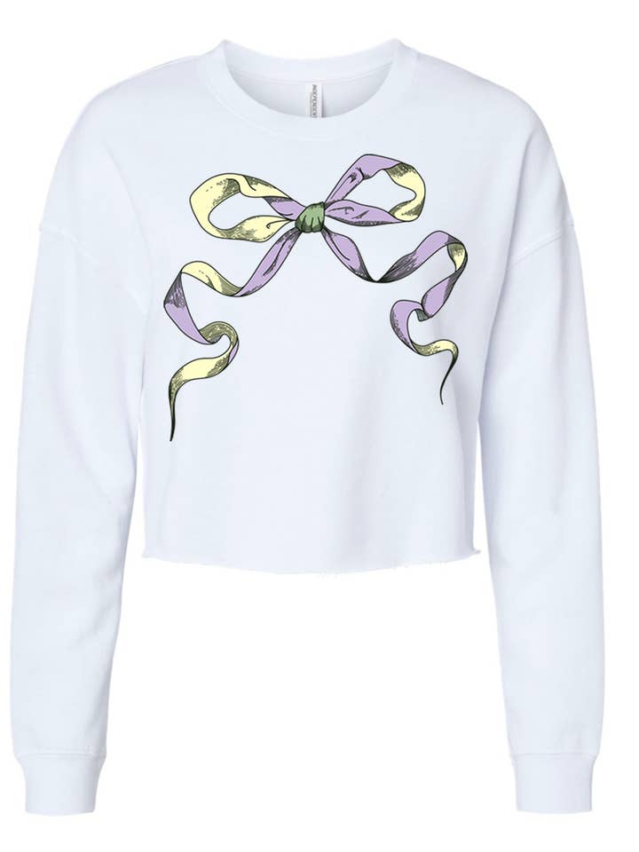 Bow Baby Crop Sweatshirt for engroshandel hos Schnell Studio